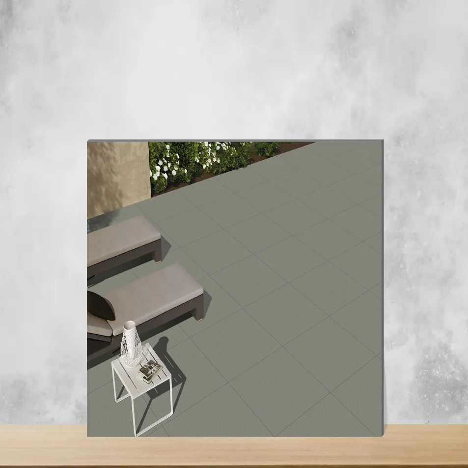 Vitrified Prazzle Mint Geometric & Abstracts Matt Square Tiles TL-7903-D (2x2 feet | 9 mm)