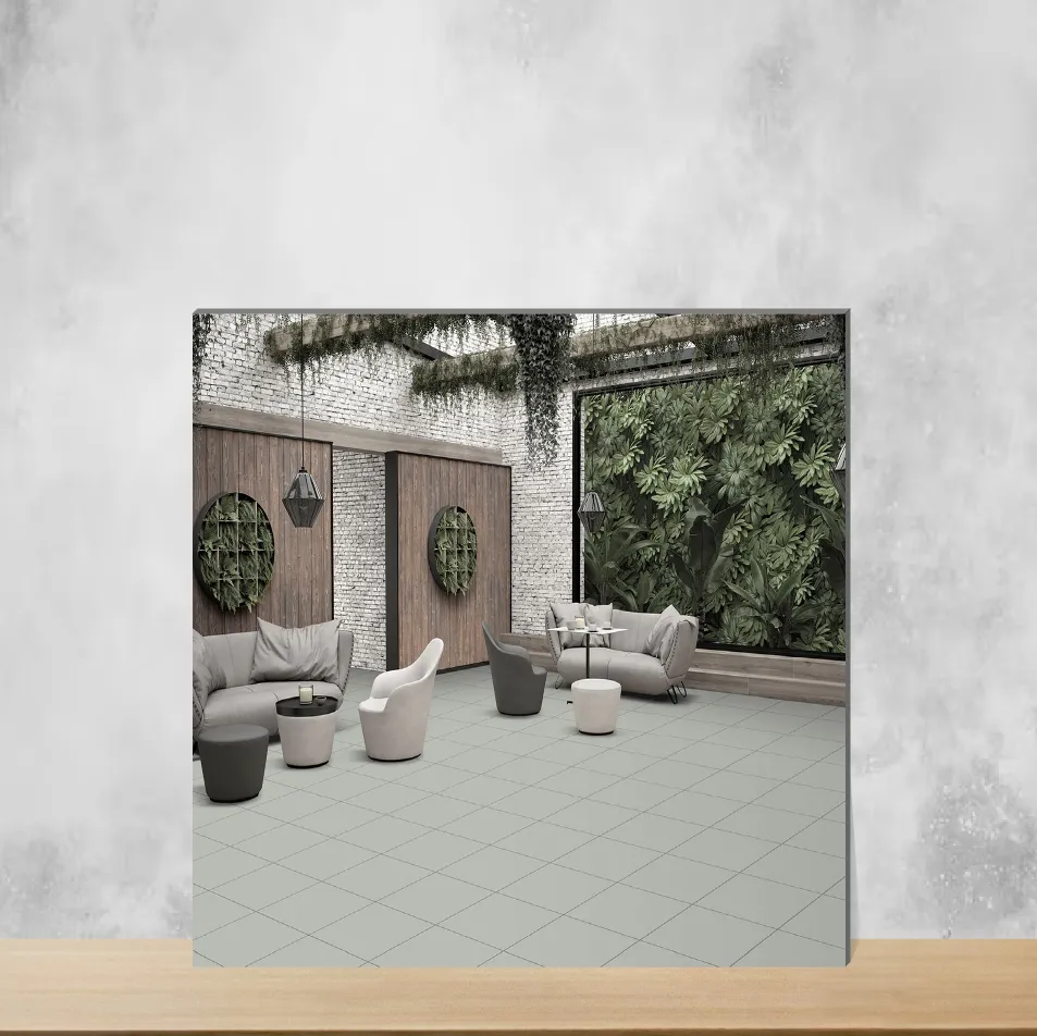 Vitrified Splate Dove Cement Look Matt Square Tiles TL-7880-B (2x2 feet | 15 mm)