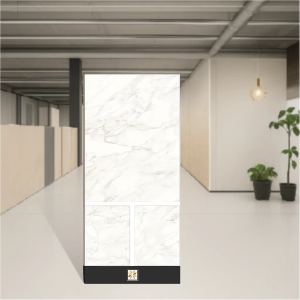 Calacatta Marbles & Stones Matt Rectangular Tiles TL-7948-B (8x4 feet | 9 mm)