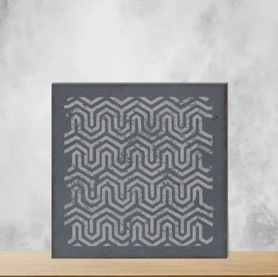 Mythos Slated Syncstone Decor Moroccans Matt Square Tiles TL-961-F (8x8 inch | 8 mm)