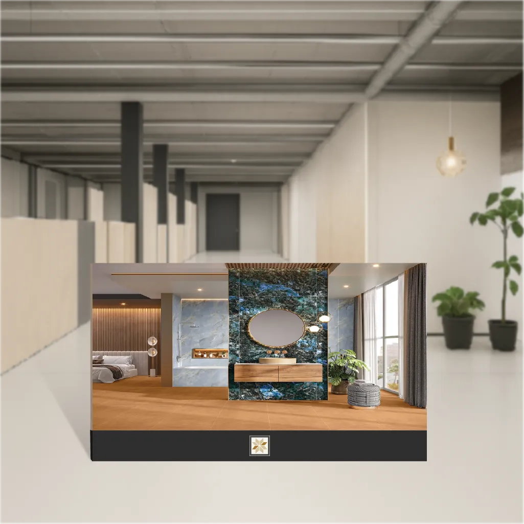 Vitrified Ava Sunset Plain Solids Matt Rectangular Tiles TL-8022 (4x2 feet | 9 mm)