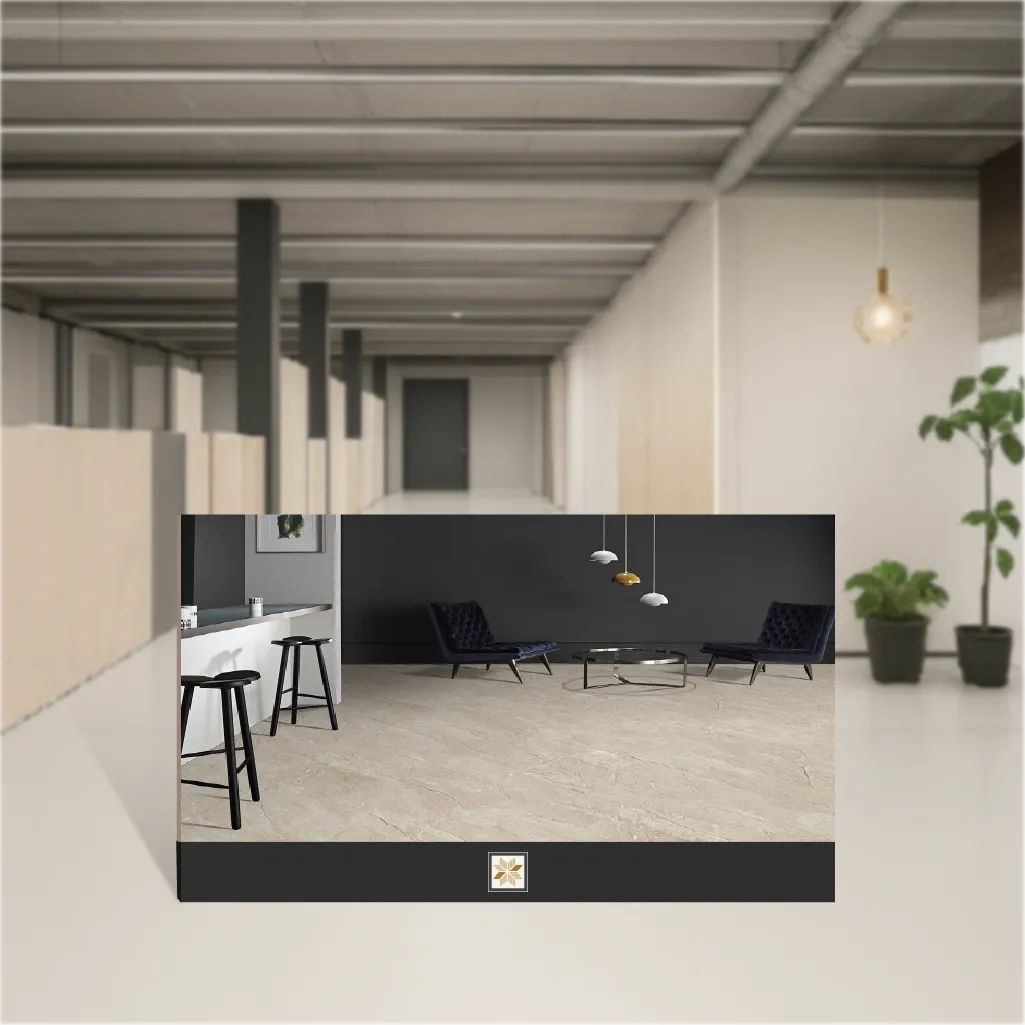 Vitrified Euri Mist Glit Marbles & Stones Matt Rectangular Tiles TL-8050 (4x2 feet | 9 mm)