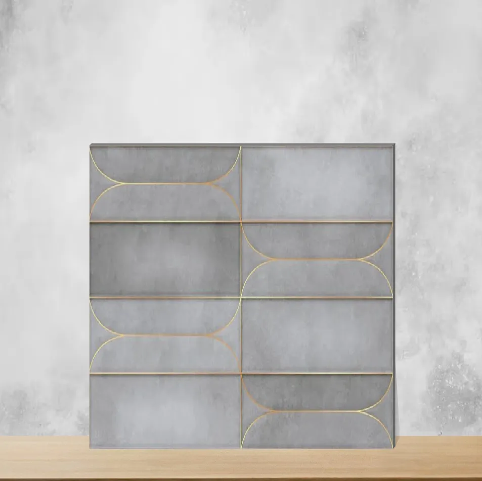 Ceramic Splendore Golden Arch Shadow Matt Rectangular Tiles TL-1373-I (24x12 inch | 9 mm)