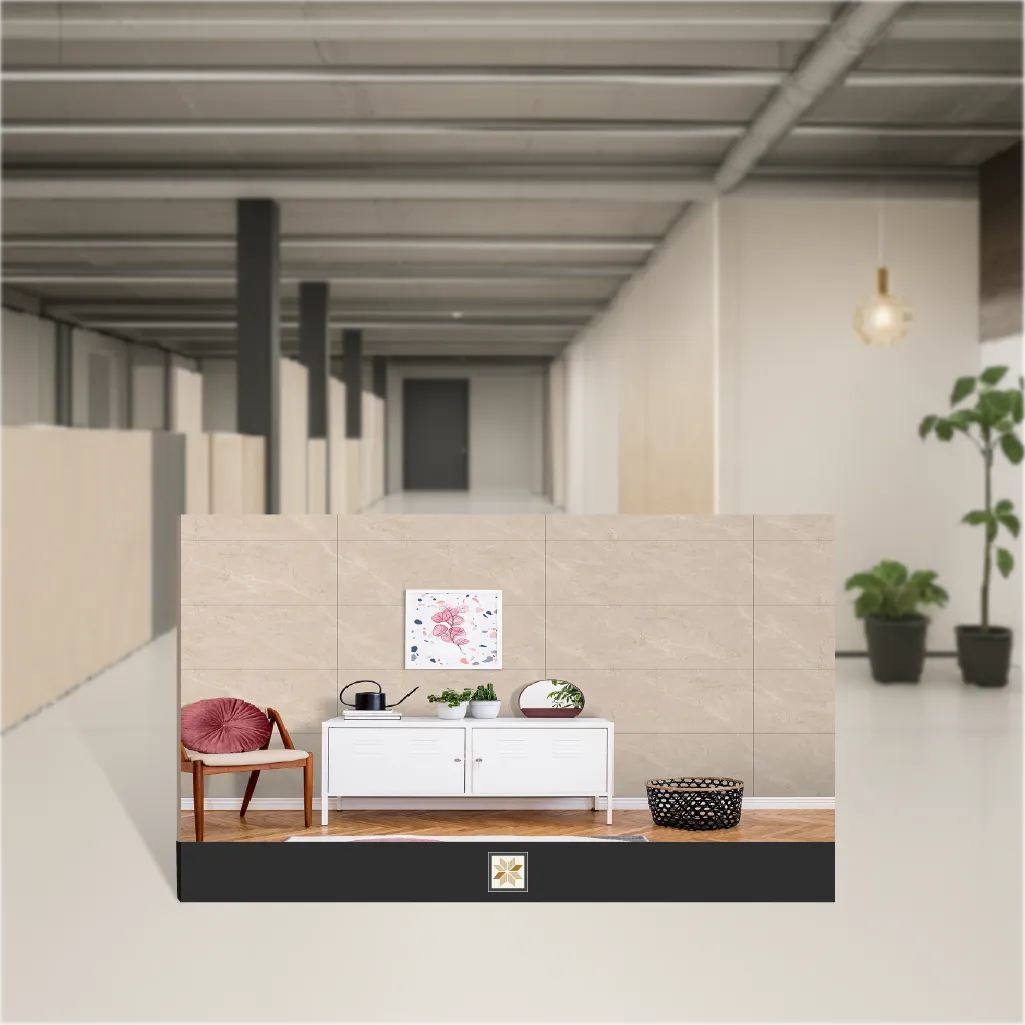 Vitrified French Bottochino Beige Marbles & Stones Matt Rectangular Tiles TL-8074 (4x2 feet | 9 mm)