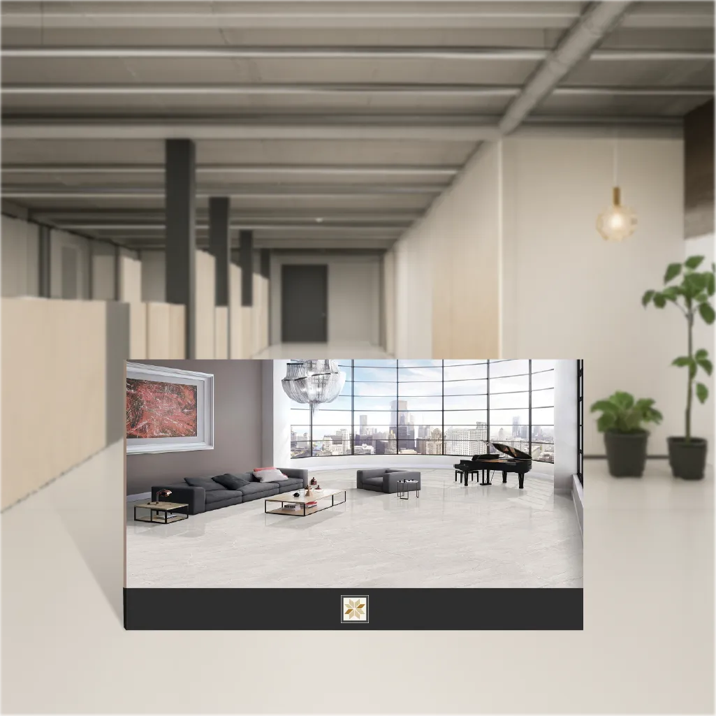 Vitrified Euri Bianco Marbles & Stones Matt Rectangular Tiles TL-8090 (4x2 feet | 9 mm)