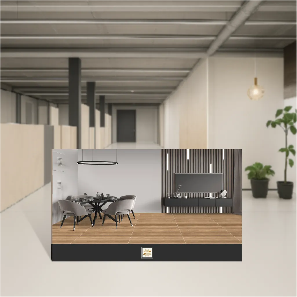 Vitrified Spectra Wood Wooden Effect Matt Rectangular Tiles TL-8095 (4x2 feet | 9 mm)