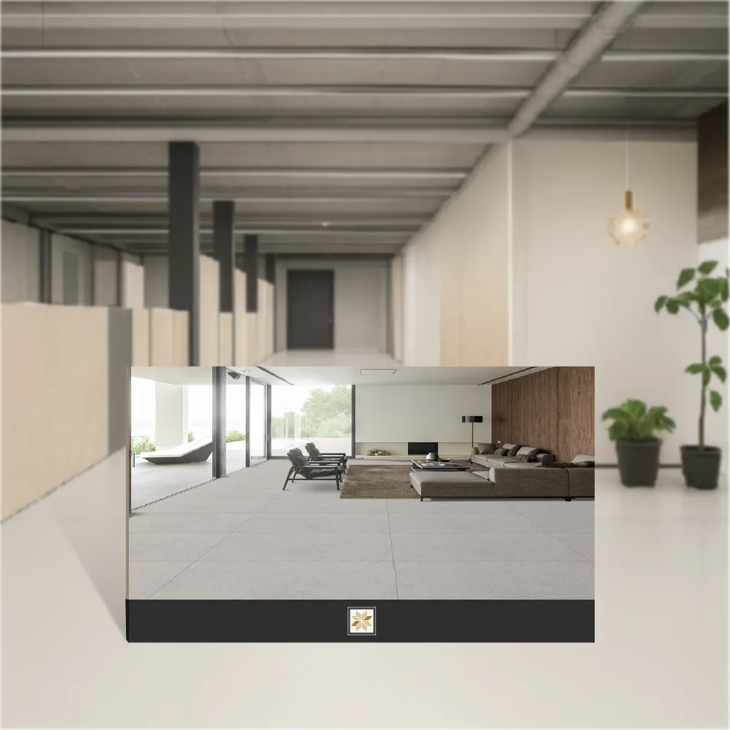 Vitrified Fontana Gris Glit Marbles & Stones Matt Rectangular Tiles TL-8098 (4x2 feet | 9 mm)