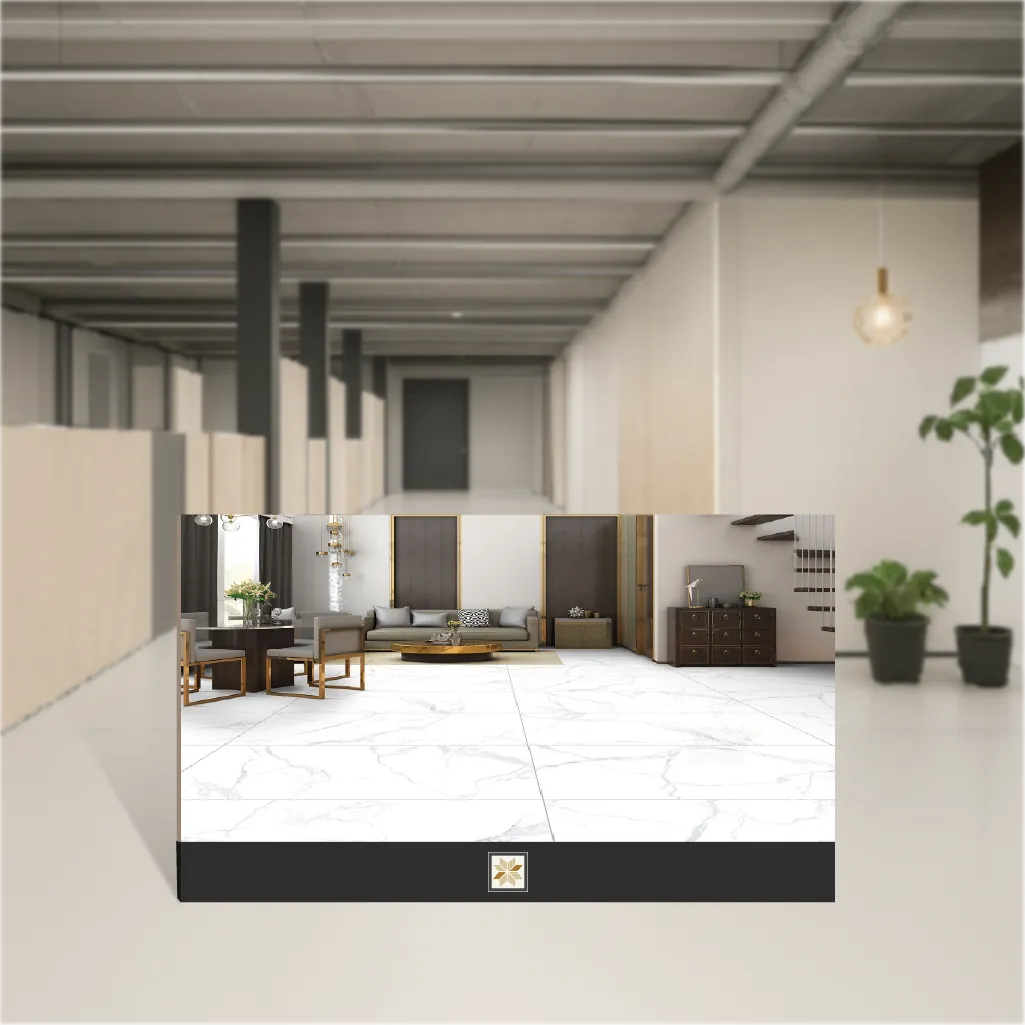 Vitrified Enigma Satuario Opec Marbles & Stones Matt Rectangular Tiles TL-8135 (4x2 feet | 9 mm)