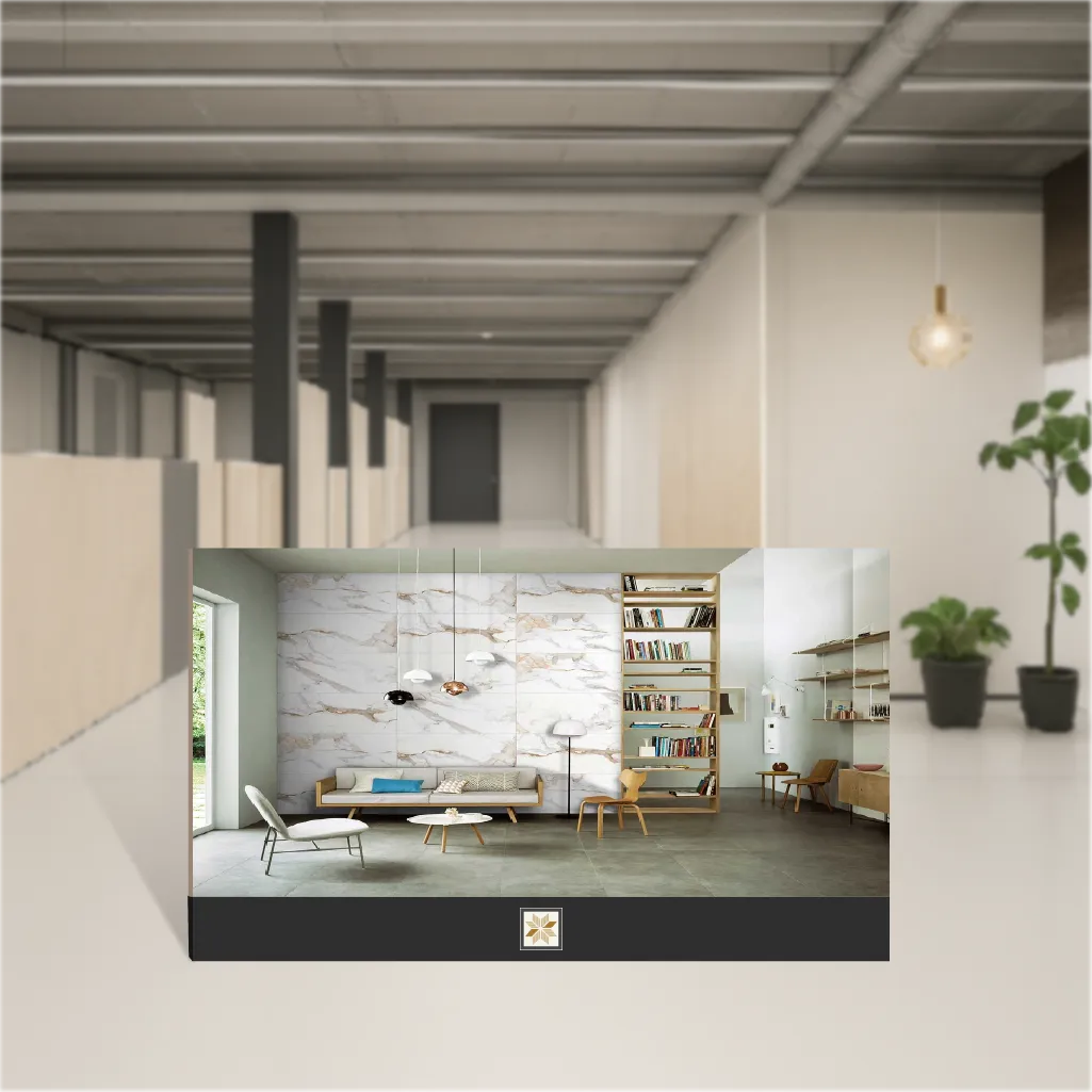 Vitrified Satuario Paradise Marbles & Stones Matt Rectangular Tiles TL-8137 (4x2 feet | 9 mm)