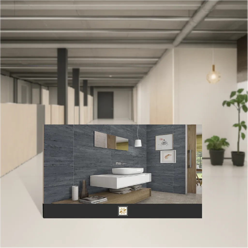 Vitrified Filo Azure Marbles & Stones Matt Rectangular Tiles TL-8164 (4x2 feet | 9 mm)