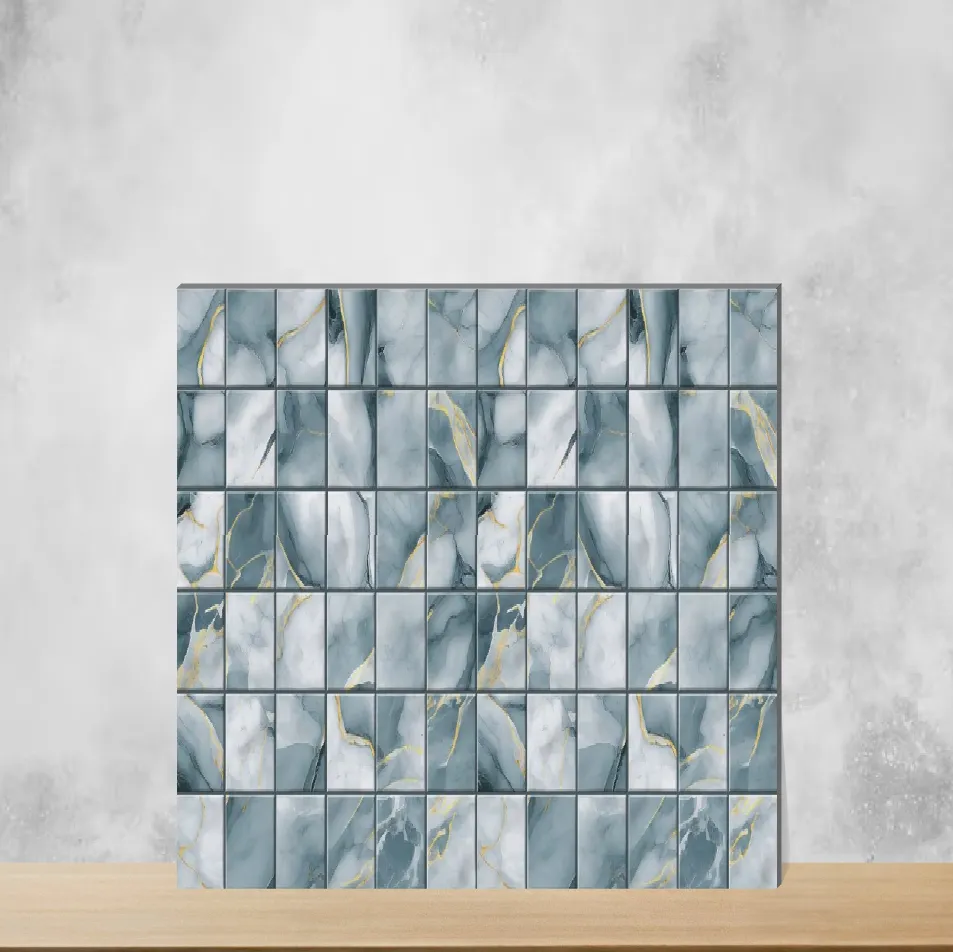 Ceramic Fenix Club Geometric & Abstracts Glossy Square Tiles TL-8217-A (12x12 inch | 9 mm)