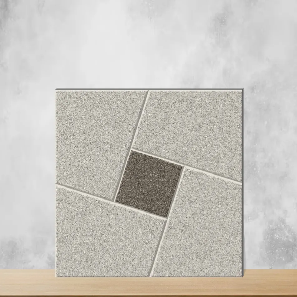 Vitrified Argon Gris Geometric & Abstracts Matt Square Tiles TL-8292-D (16x16 inch | 12 mm)