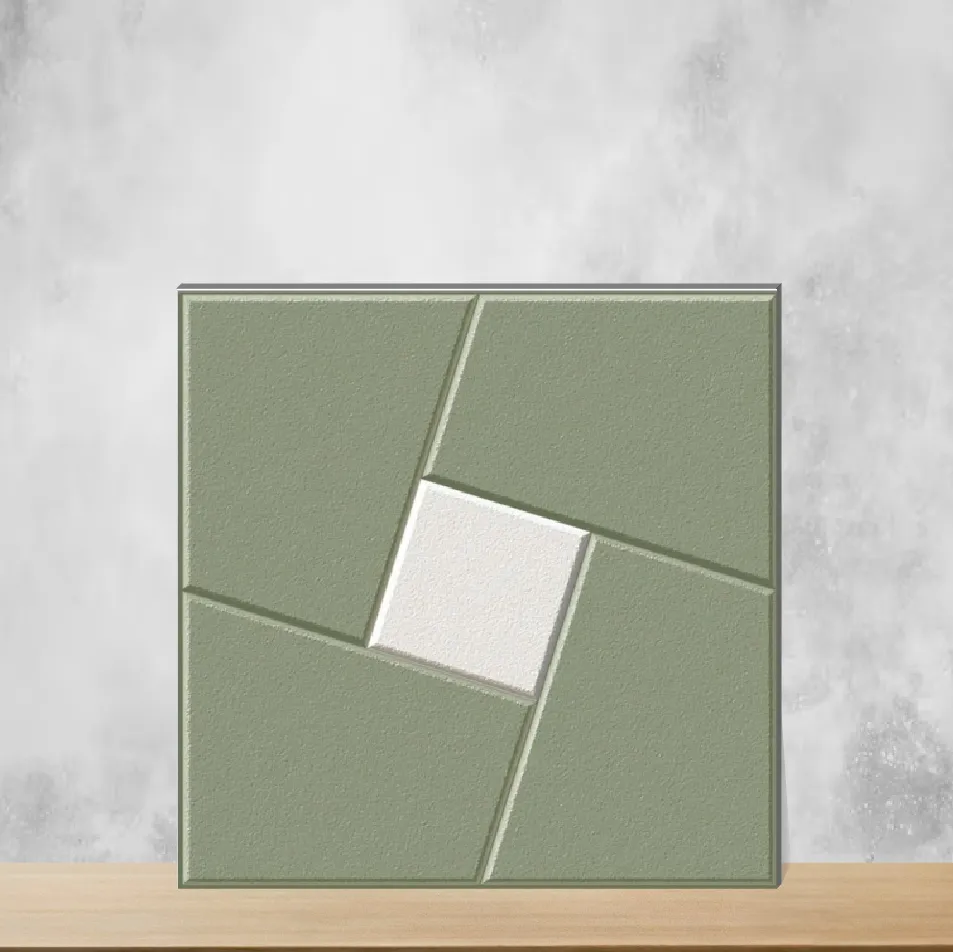 Vitrified Flandes Kota Geometric & Abstracts Matt Square Tiles TL-8358-D (16x16 inch | 12 mm)