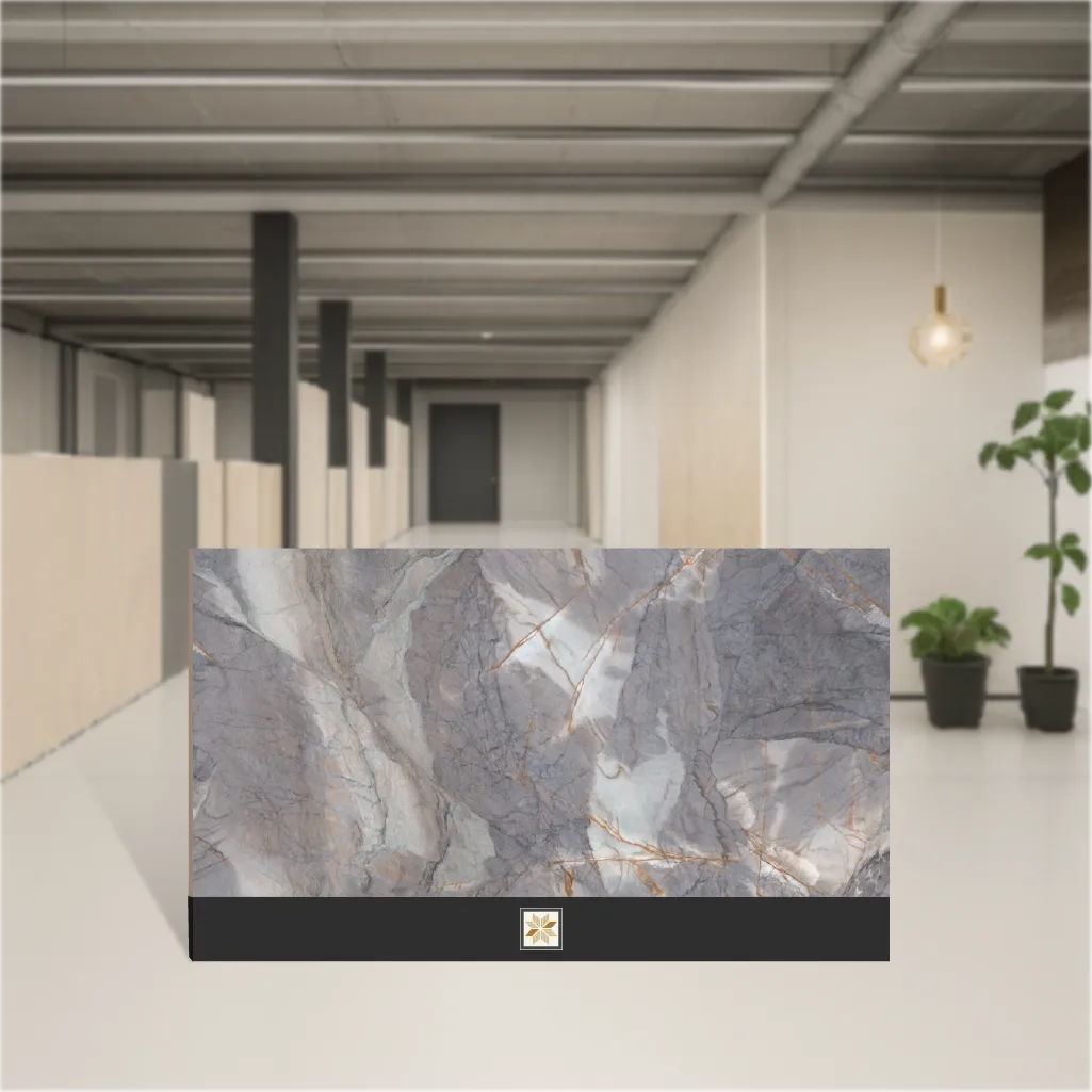 Arshida Natural Marbles & Stones Rectangular Tiles TL-8368 (8x4 feet | 9 mm)