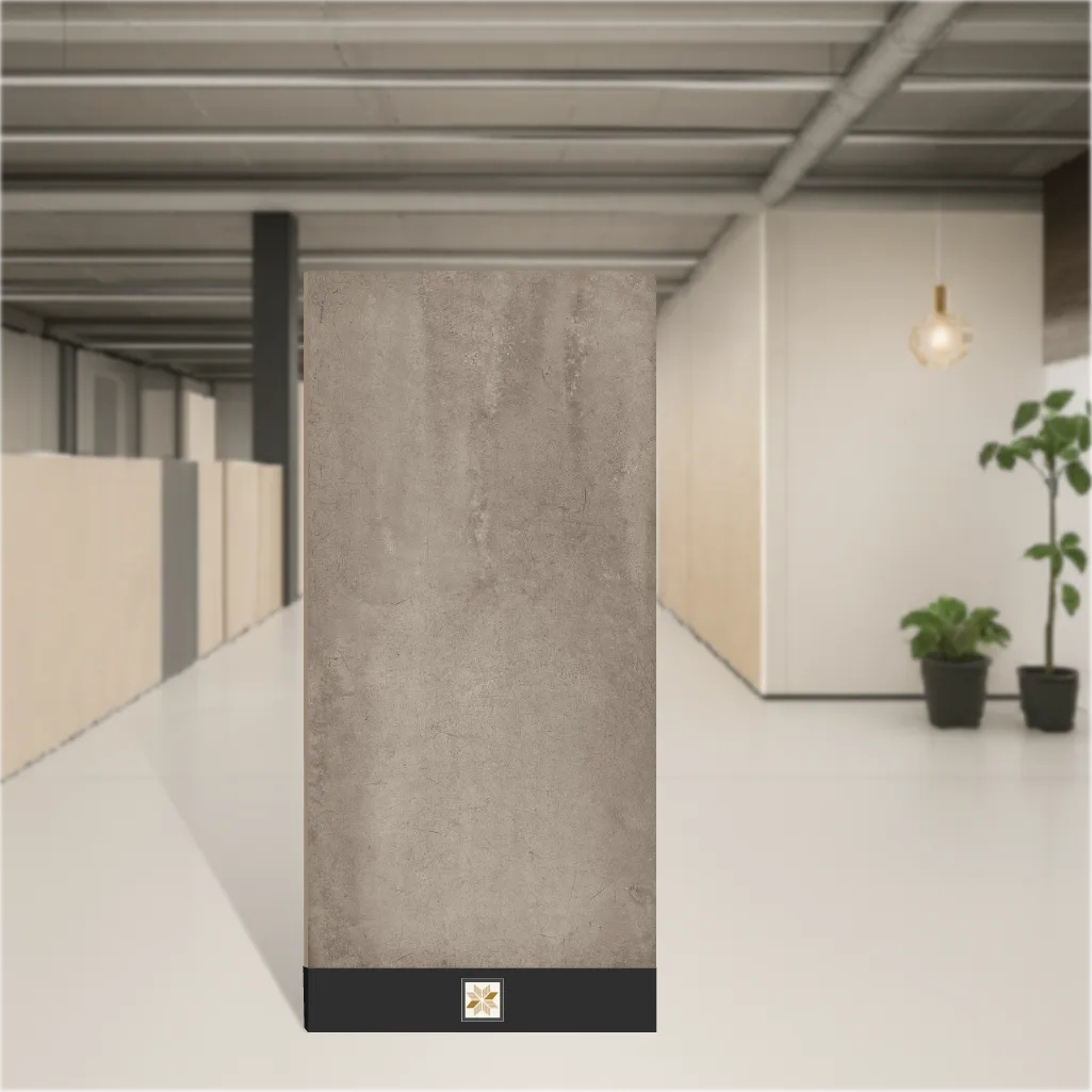 Simero Foil Nickle Gold Marbles & Stones Matt Rectangular Tiles TL-8380 (4x2 feet | 9 mm)