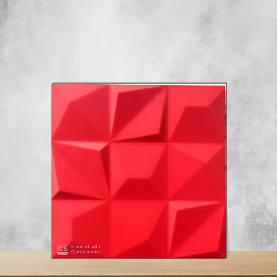 Ceramic Dusk Blood Red 3D Tiles Square Tiles TL-8436-C (12x12 inch | )