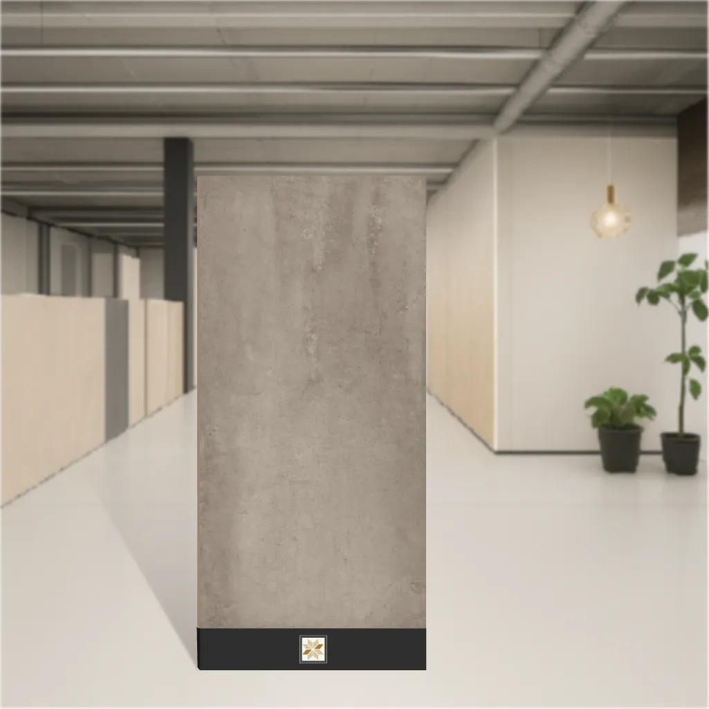 Vitrified Foil Nickle Gold Plain Solids Matt Rectangular Tiles TL-8453 (4x2 feet | 9 mm)