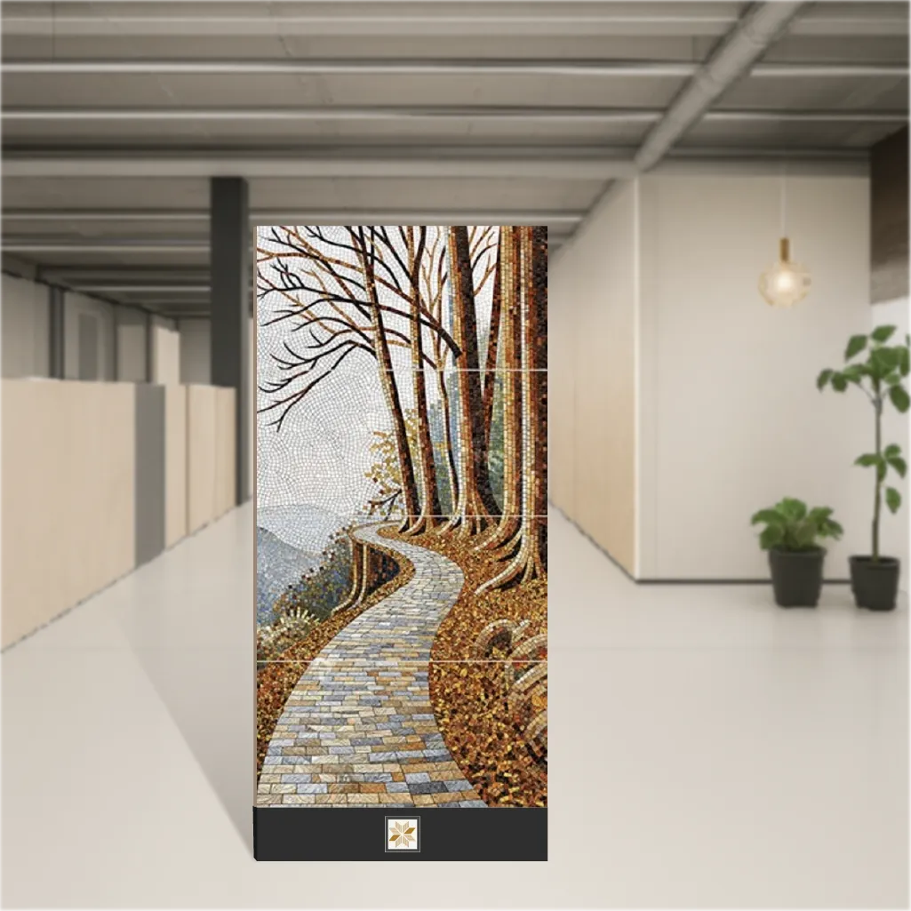 Vitrified Autumn Trail Glossy Rectangular Tiles TL-8486 (4x2 feet | 9 mm)