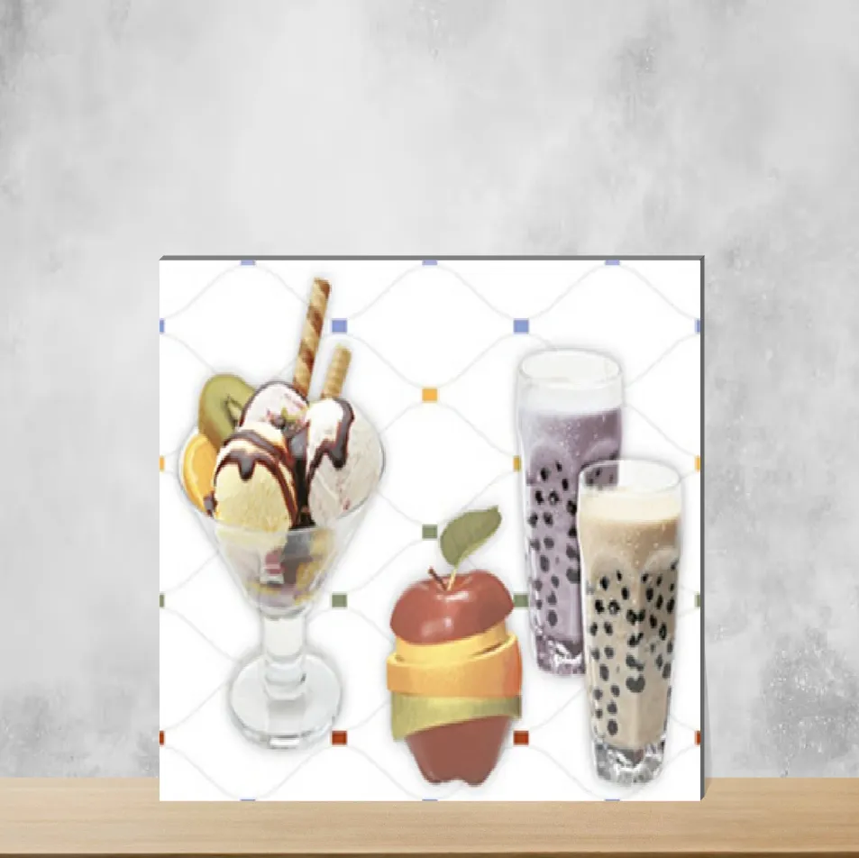 Ceramic Highlighter Tiles Glossy Rectangular Tiles TL-8583-B (18x12 inch | 8 mm)