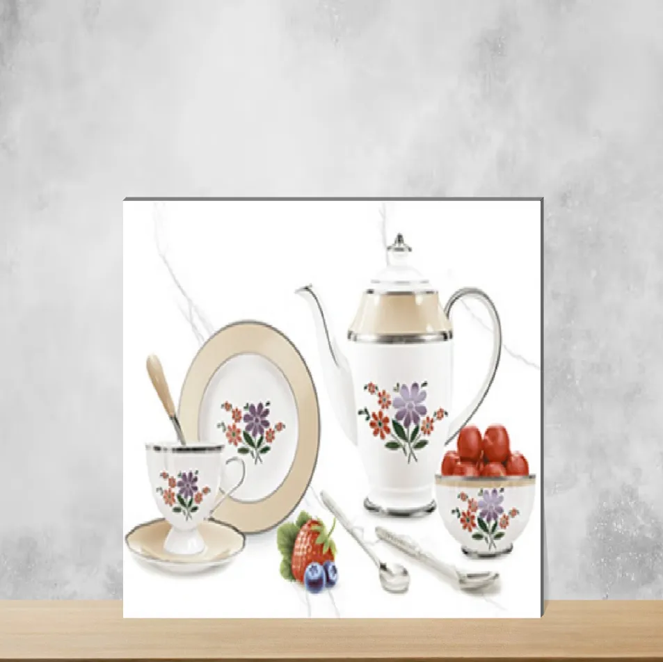 Ceramic Highlighter Tiles Glossy Rectangular Tiles TL-8586-B (18x12 inch | 8 mm)