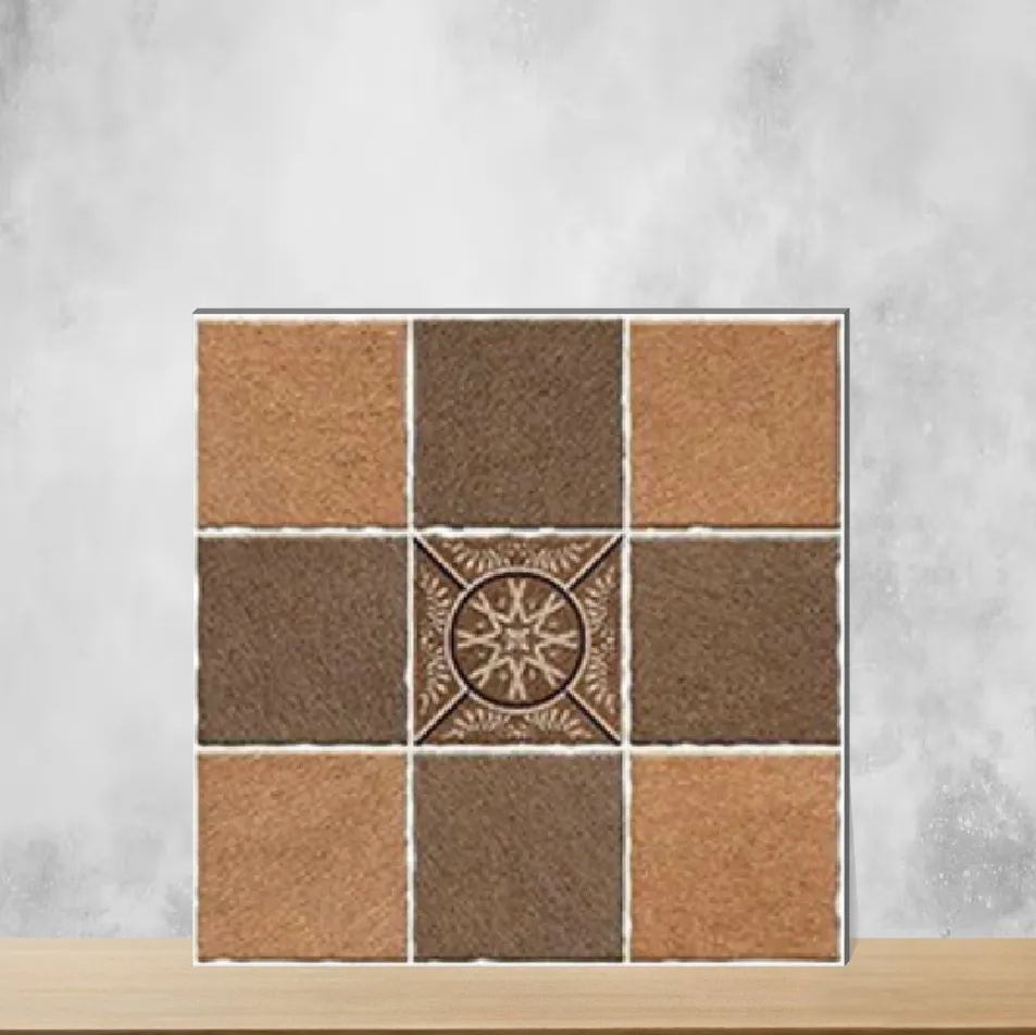 Vitrified Geometric & Abstracts Matt Square Tiles TL-8593 (16x16 inch | 12 mm)