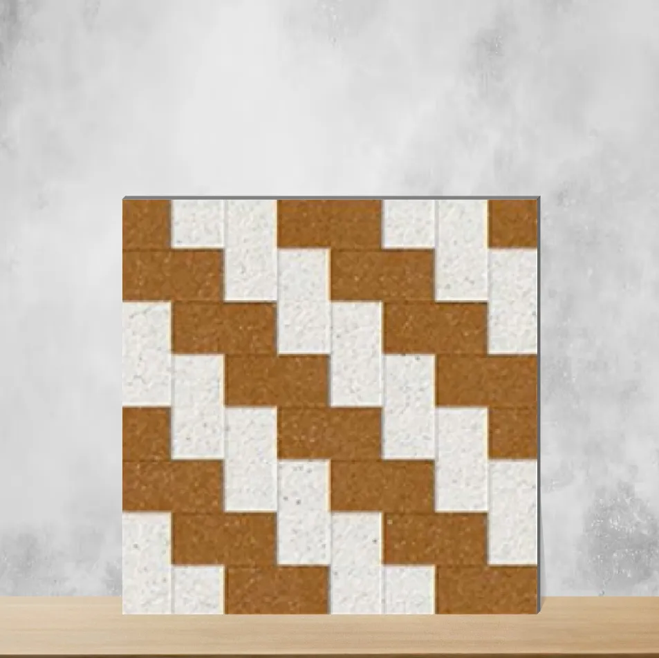 Vitrified Geometric & Abstracts Matt Square Tiles TL-8609 (16x16 inch | 12 mm)