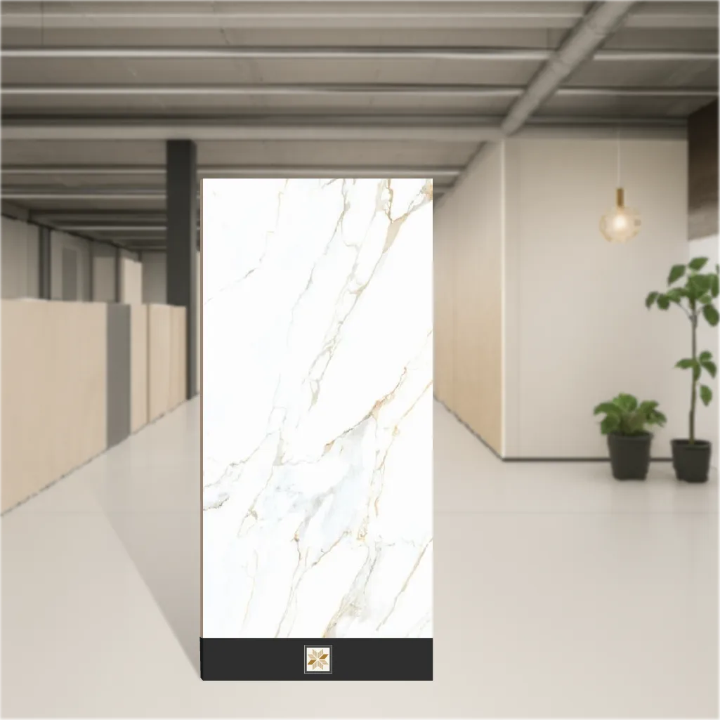 Calcacutta Crema Endless Matching Rectangular Tiles TL-8660 (4x2 feet | 9.5 mm)