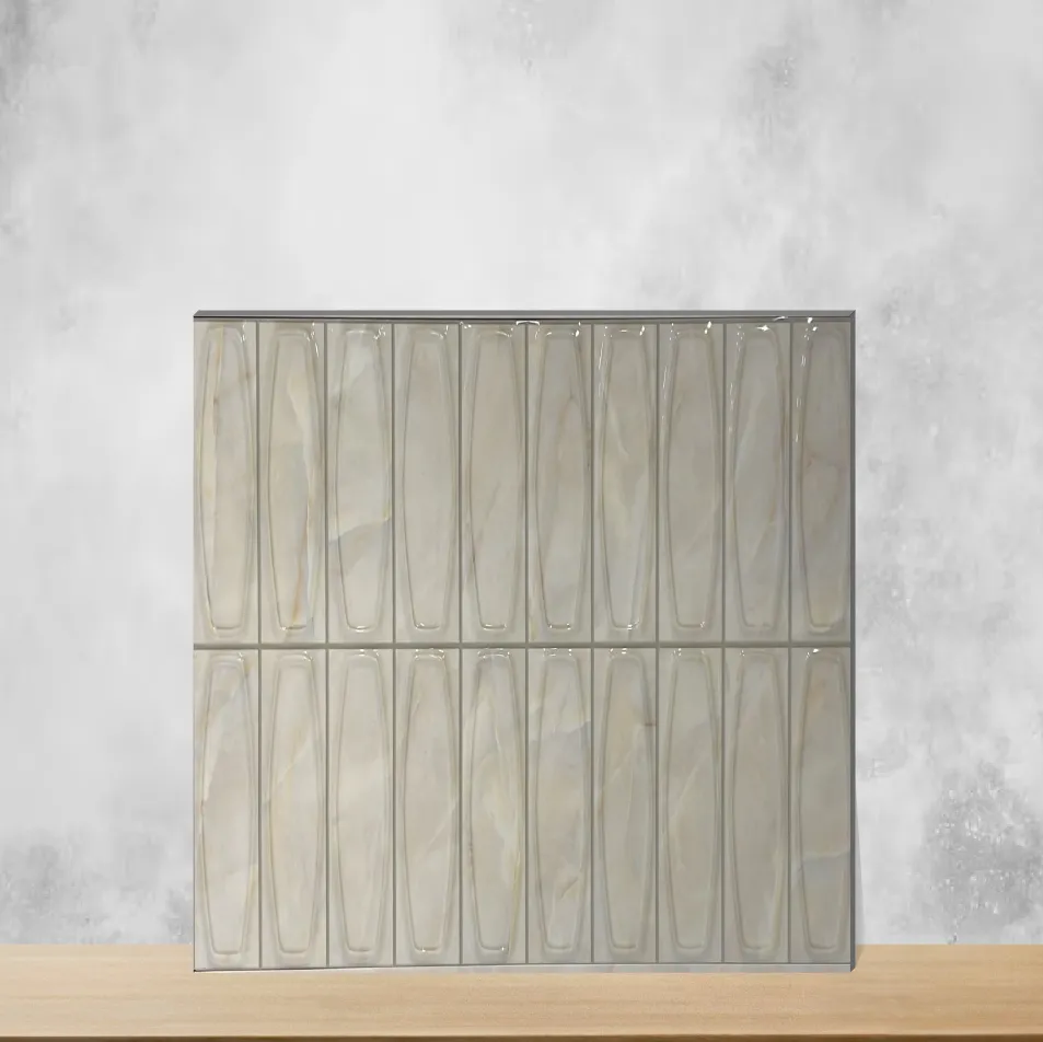 Ceramic Bistro Carmen Onyx Highlighter Tiles Glossy Rectangular Tiles TL-868-B (24x12 inch | 9 mm)