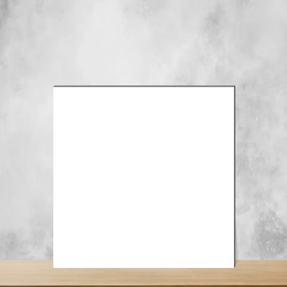 Vitrified Moon Bianco Plain Solids Matt Square Tiles TL-8715 (12x12 inch | 9 mm)