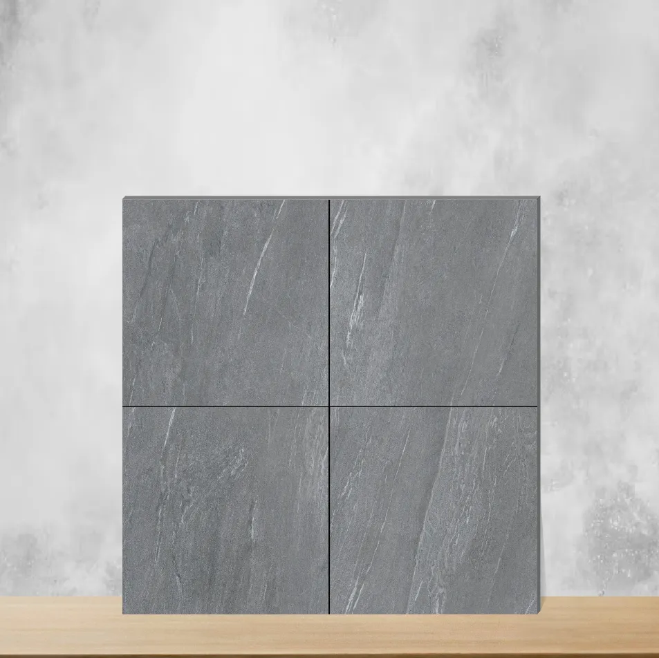 Vitrified Lime Stone Marbles & Stones Matt Square Tiles TL-8776-D (2x2 feet | 9 mm)