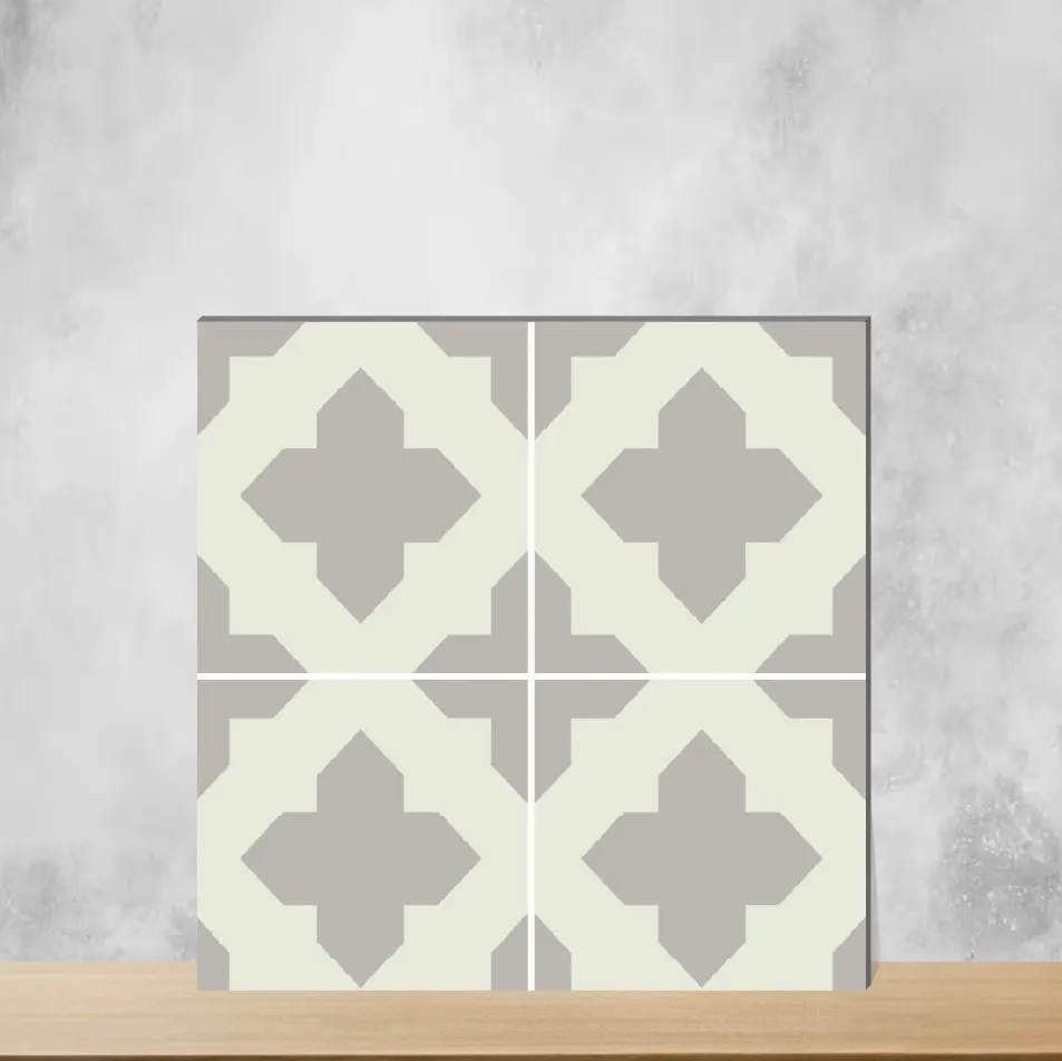 Vitrified Geometric & Abstracts Matt Square Tiles TL-8795 (8x8 inch | 10 mm)