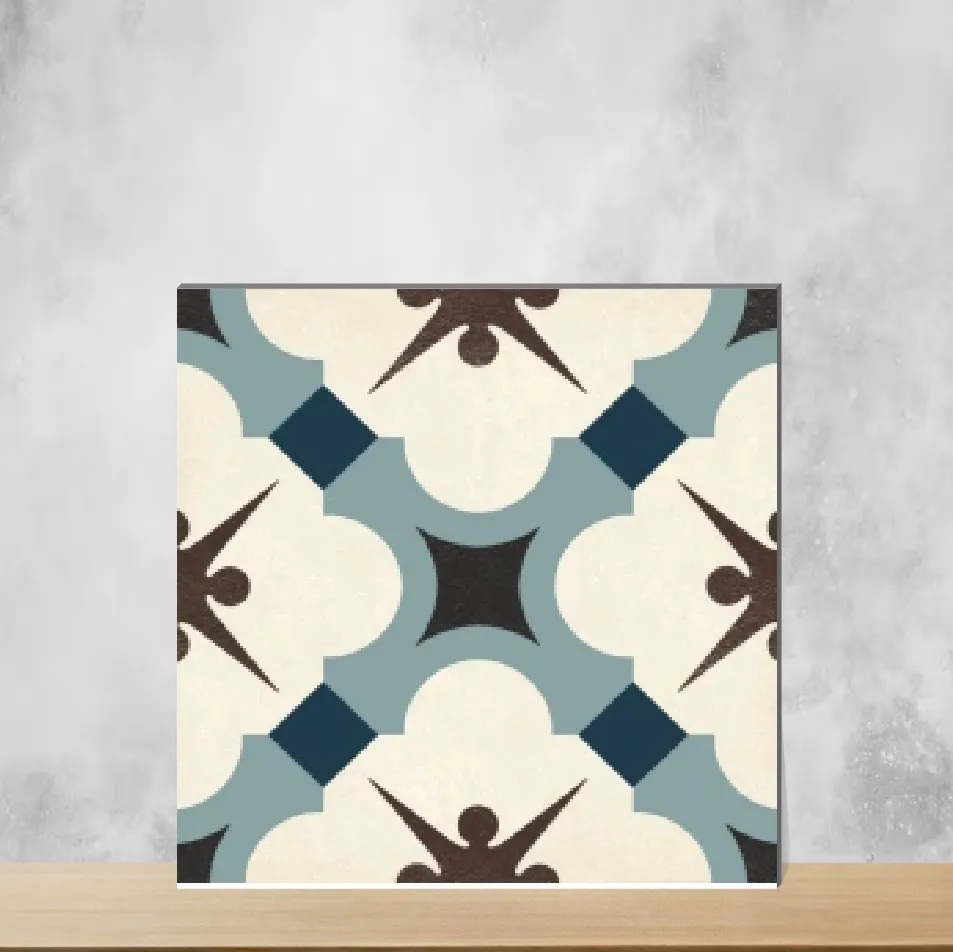 Ceramic Lagom Latte Decor Matt Square Tiles TL-8839 (8x8 inch | 6 mm)