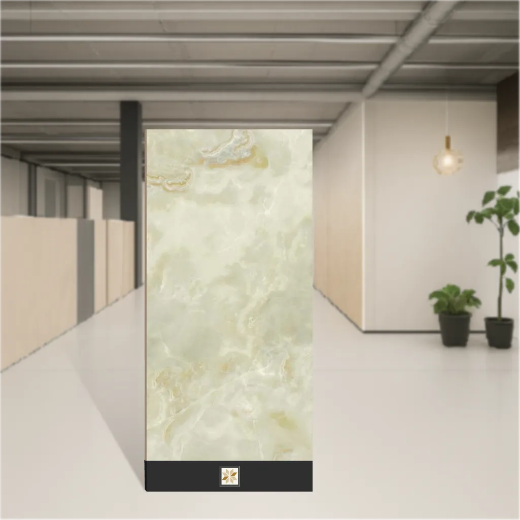 Vitrified Marbles & Stones Glossy Rectangular Tiles TL-8926 (5.3x2.7 feet | 10 mm)