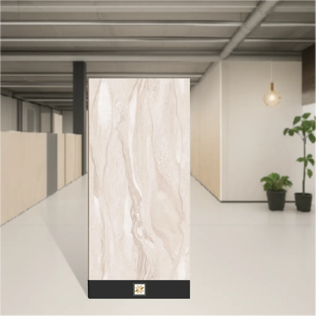 Vitrified Classic Dyna Grey Marbles & Stones Matt Rectangular Tiles TL-8944 (6x4 feet | 9 mm)