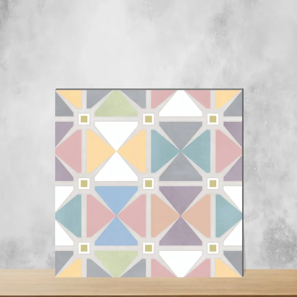 Vitrified Zellige Garden Mist Moroccans Matt Square Tiles TL-90 (12x12 inch | 9 mm)