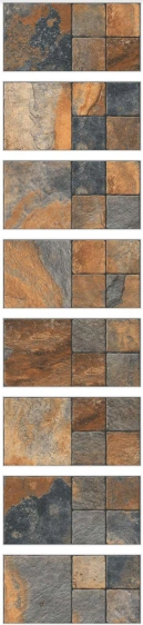 Vitrified Cotta Rust Marbles & Stones Matt Rectangular Tiles TL-9002 (24x12 inch | 12 mm)