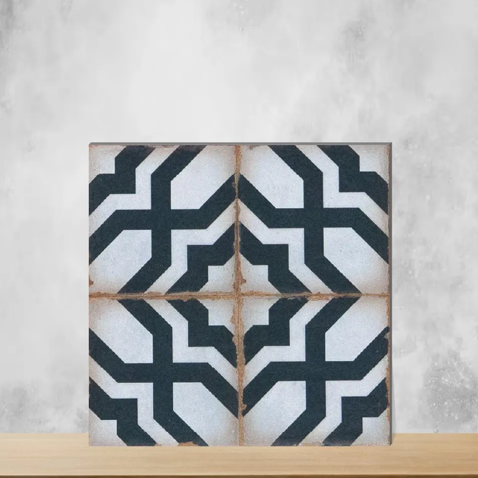 Tropea Ornate Azul Moroccans Matt Square Tiles TL-1086-B (8x8 inch | 8 mm)