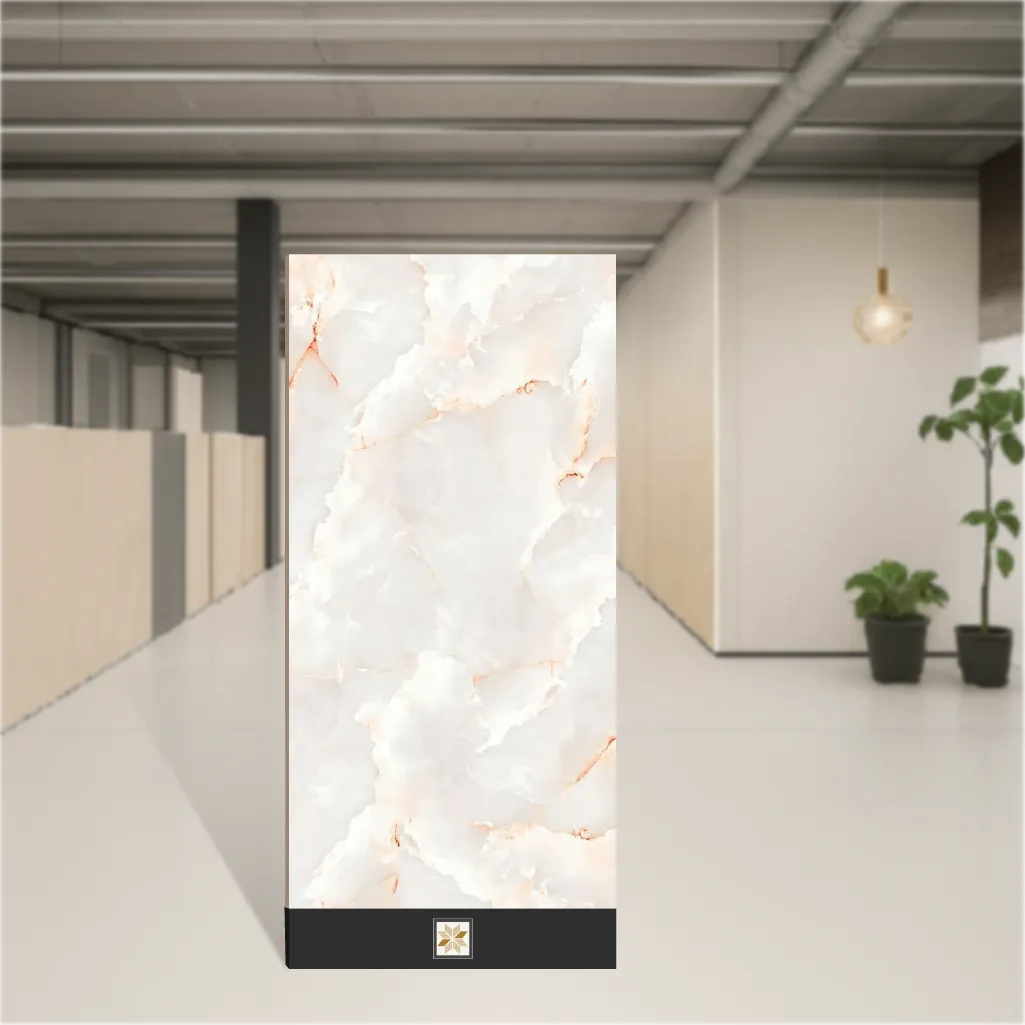 Vitrified Calgary Onyx Marbles & Stones Glossy Rectangular Tiles TL-9086 (4x2 feet | 9 mm)