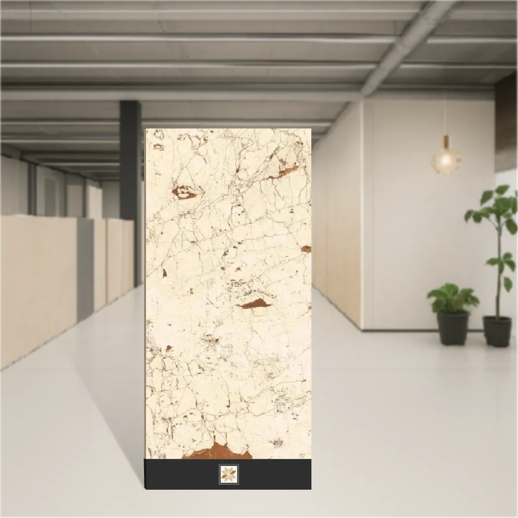 Vitrified Harvest Marbles & Stones Hi-Glossy Rectangular Tiles TL-9102 (4x2 feet | 12 mm)