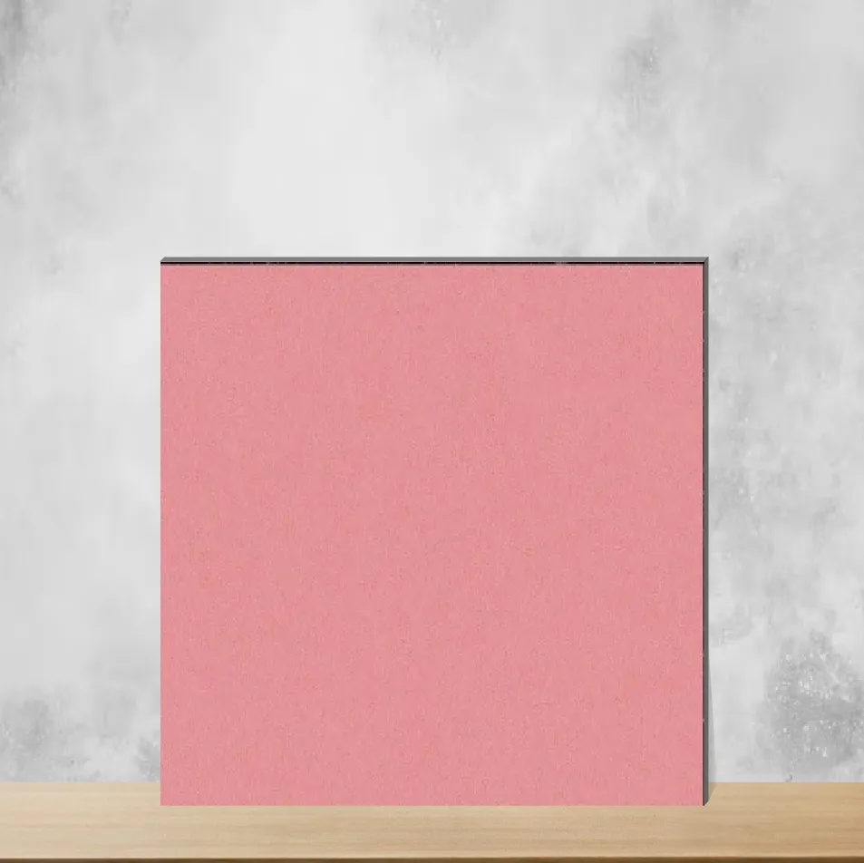 Ceramic Dark Cherry Pink Plain Solids Glossy Rectangular Tiles TL-9161-C (18x12 inch | 7 mm)