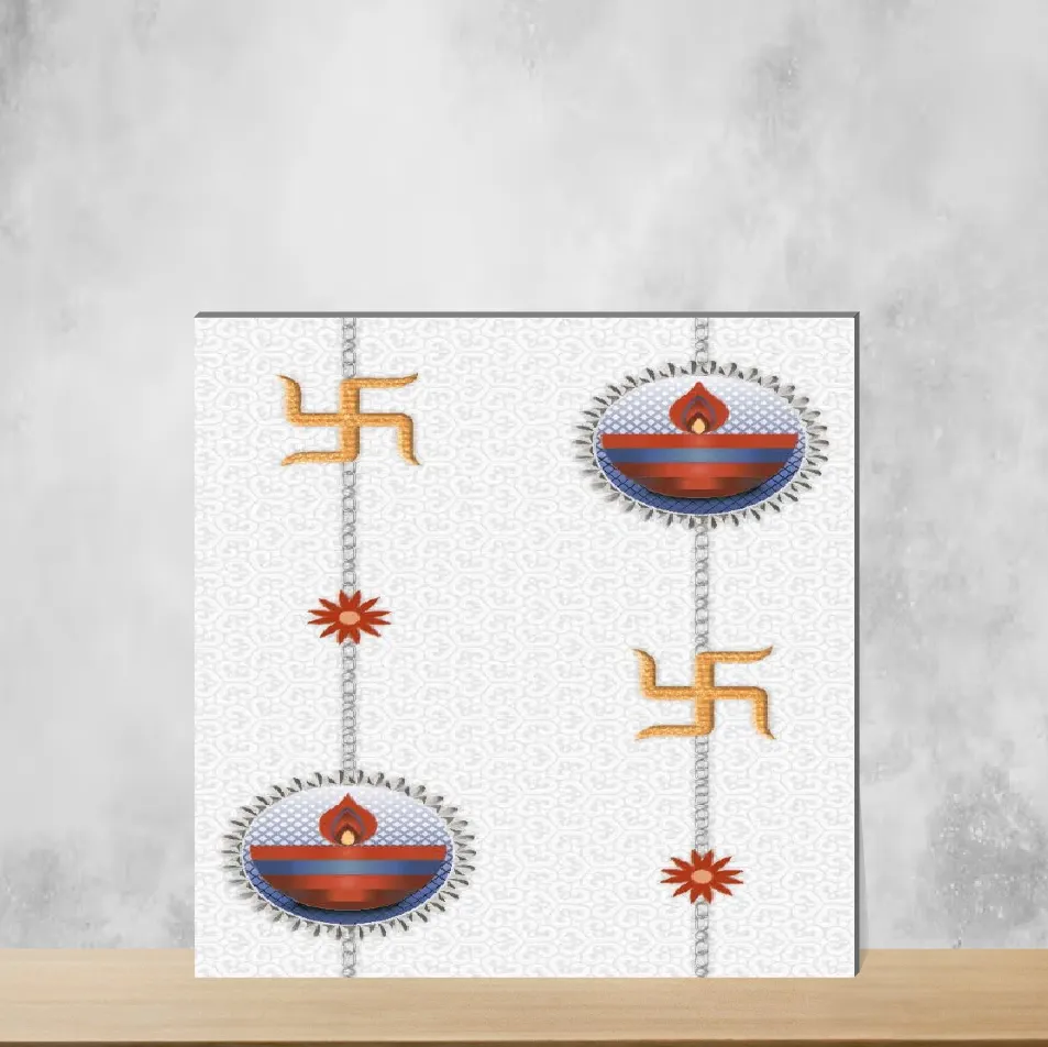 Ceramic Highlighter Tiles Glossy Rectangular Tiles TL-9202-B (18x12 inch | 8 mm)