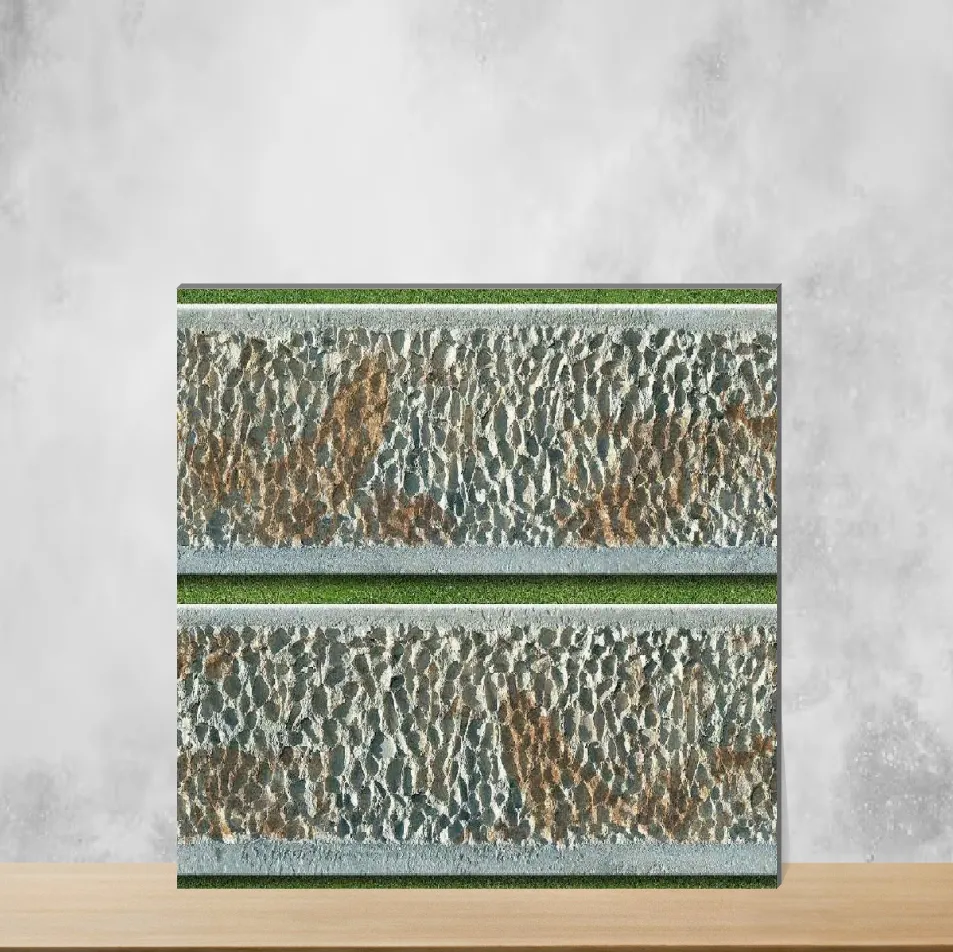 Ceramic Marbles & Stones Glossy Rectangular Tiles TL-9258 (18x12 inch | 8 mm)