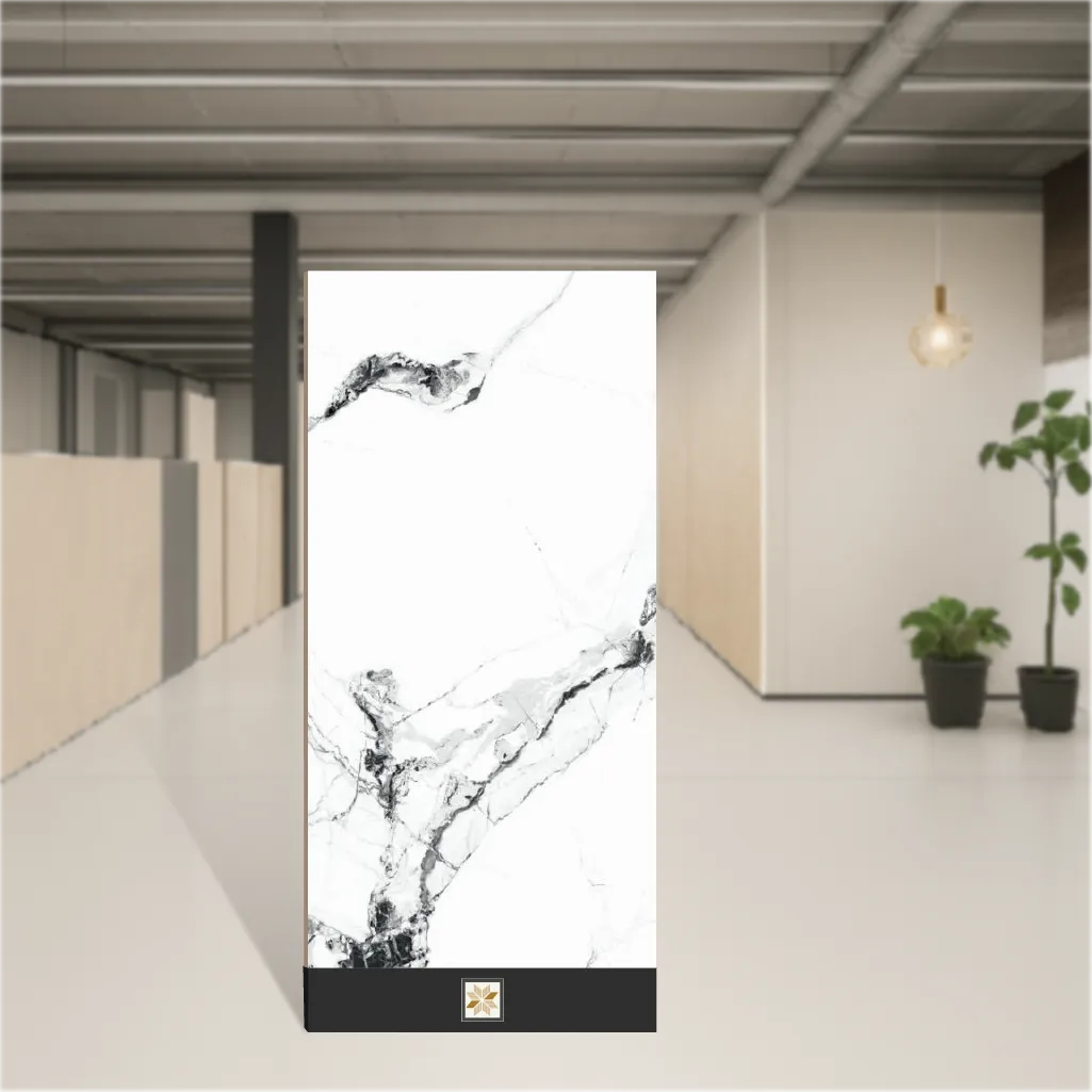 Alaska White Endless Matching Rectangular Tiles TL-9277 (4x2 feet | 9.5 mm)