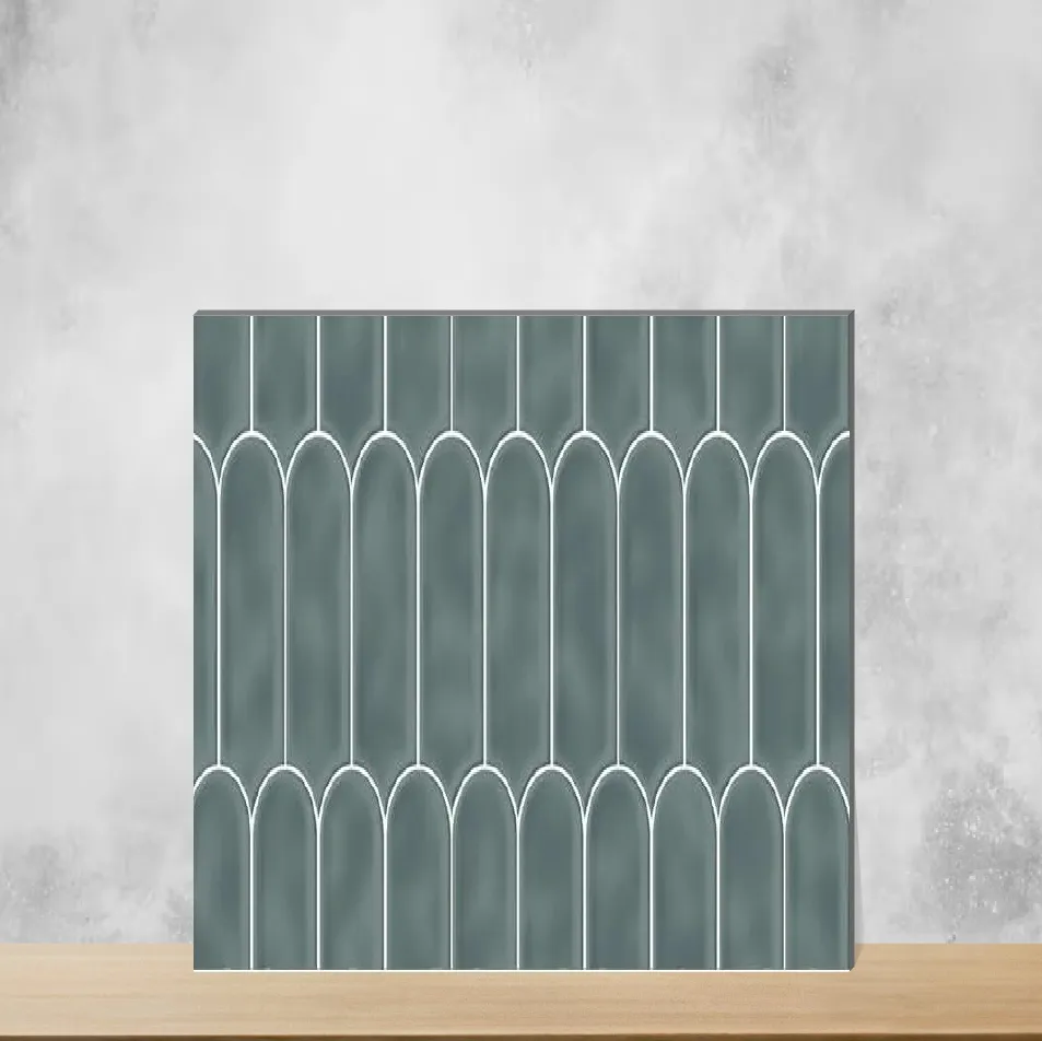 Ceramic Forest Glint Glossy Rectangular Tiles TL-9308-F (24x12 inch | 9 mm)