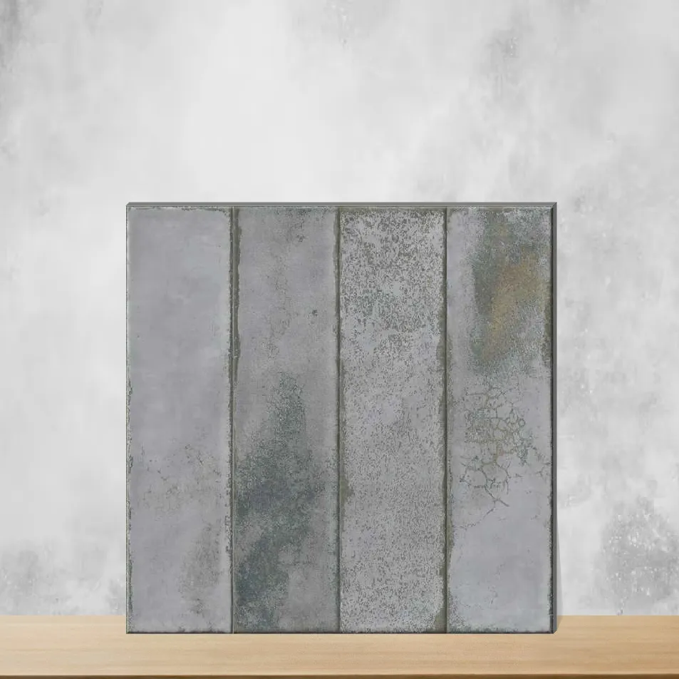 Ceramic Origins Grey Decor Glossy Square Tiles TL-9298-C (12x12 inch | 9.5 mm)