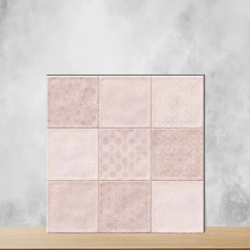 Ceramic Haven Veletin Glue Decor-1 Highlighter Tiles Glossy Square Tiles TL-9303-B (12x12 inch | 9.5 mm)
