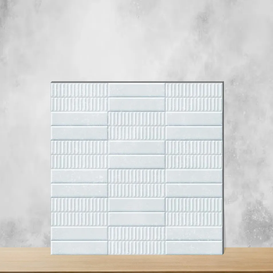 Ceramic Grand Sea Punch Textures Glossy Square Tiles TL-9305-D (12x12 inch | 9.5 mm)