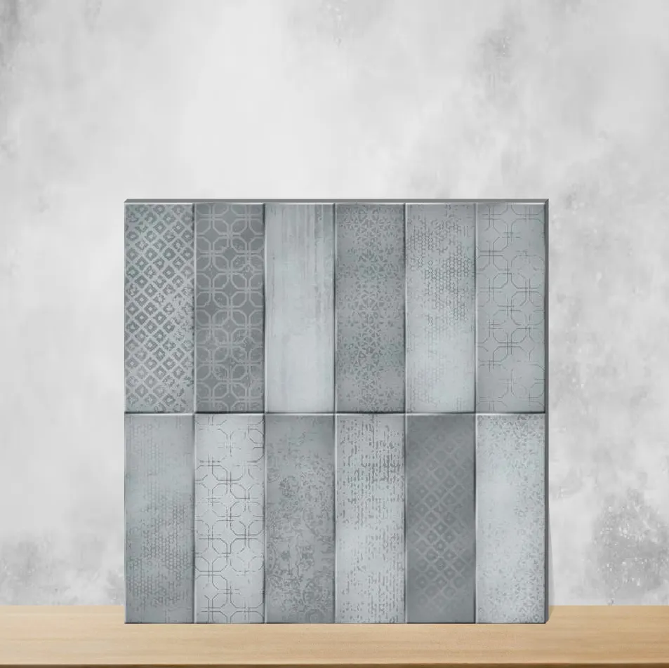 Ceramic Path Hue Glue Decor Glossy Square Tiles TL-9310-D (12x12 inch | 9.5 mm)