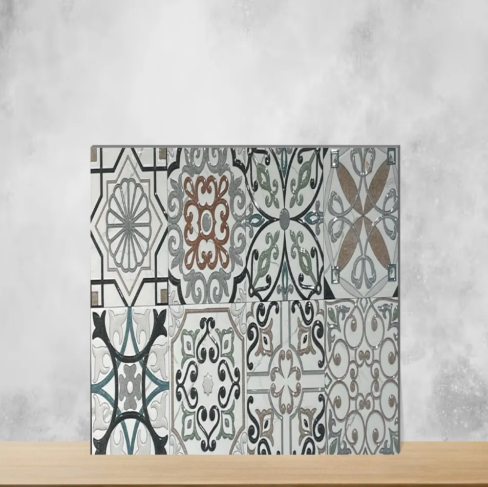 Ceramic Bistro Renzo Satvario Highlighter Tiles Glossy Rectangular Tiles TL-936-C (24x12 inch | 9 mm)