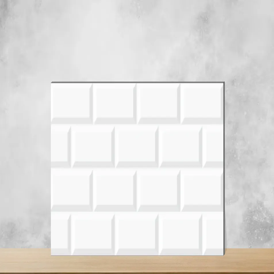 Ceramic Brick White Glossy Rectangular Tiles TL-5686-B (24x12 inch | 8 mm)